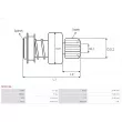 AS-PL SD3013A - Embrayage à roue libre, démarreur