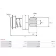 AS-PL SD3013S - Embrayage à roue libre, démarreur