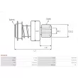 AS-PL SD3067S - Embrayage à roue libre, démarreur