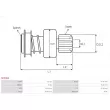 AS-PL SD5008 - Embrayage à roue libre, démarreur