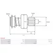 AS-PL SD5024P - Embrayage à roue libre, démarreur