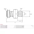 AS-PL SD6012 - Embrayage à roue libre, démarreur