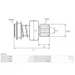 AS-PL SD6019 - Embrayage à roue libre, démarreur