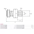 AS-PL SD9005P - Embrayage à roue libre, démarreur