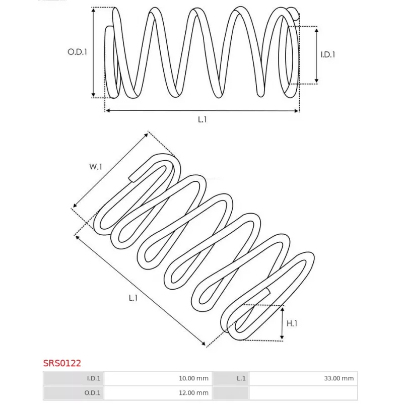Kit de réparation, démarreur AS-PL SRS0122 - Visuel 1