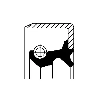 Bague d'étanchéité, moyeu de roue CORTECO 19016584B pour MAZDA 929 2.2 12V - 128cv