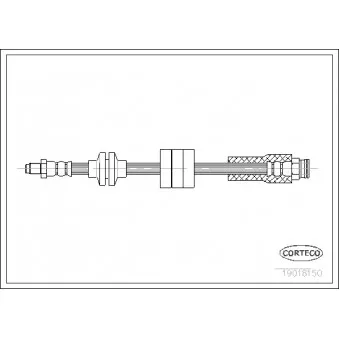 CORTECO 19018150 - Flexible de frein
