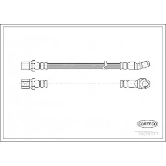 Flexible de frein CORTECO 19018477