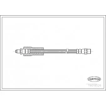 Flexible de frein CORTECO 19018526 pour VOLKSWAGEN POLO 1.3 - 50cv