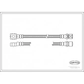 Flexible de frein CORTECO OEM 90090773