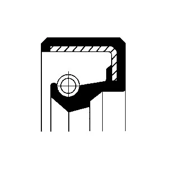 Bague d'étanchéité système SPI, boîte du tachymètre CORTECO 19026368B