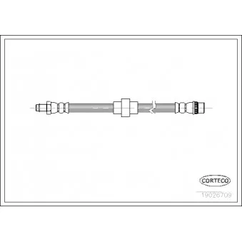 Flexible de frein CORTECO 19026709 pour RENAULT SCENIC 2.0 16V RX4 - 139cv