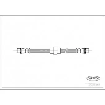 CORTECO 19026861 - Flexible de frein