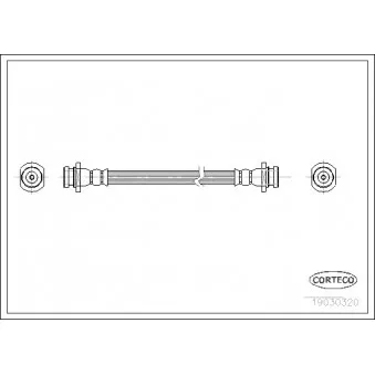 CORTECO 19030320 - Flexible de frein