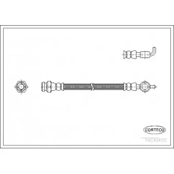 Flexible de frein CORTECO 19030455