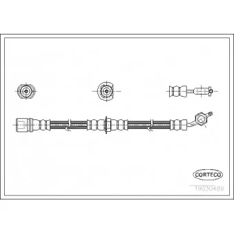Flexible de frein CORTECO 19030489