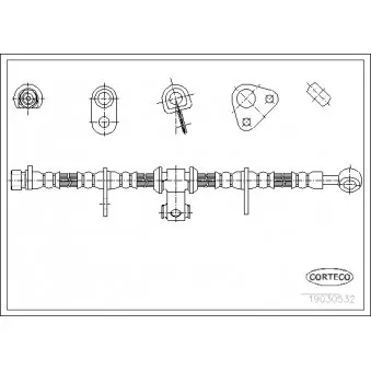 CORTECO 19030532 - Flexible de frein