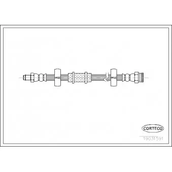 Flexible de frein CORTECO 19031591