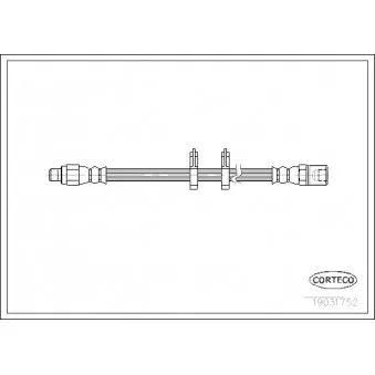Flexible de frein CORTECO 19031752 pour SCANIA 3 - series 113 H/360 - 363cv