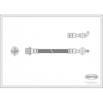 Flexible de frein CORTECO OEM 97124878