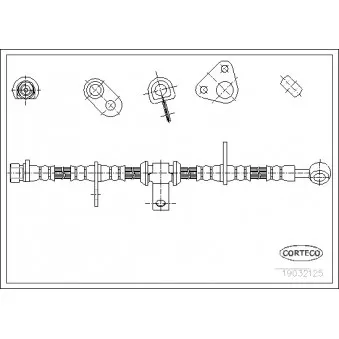 Flexible de frein avant droit CORTECO OEM 46410SM4014