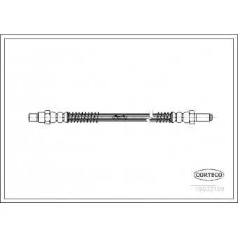 Flexible de frein CORTECO 19032159