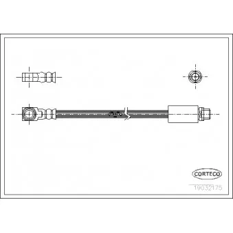Flexible de frein arrière droit CORTECO OEM 1051091