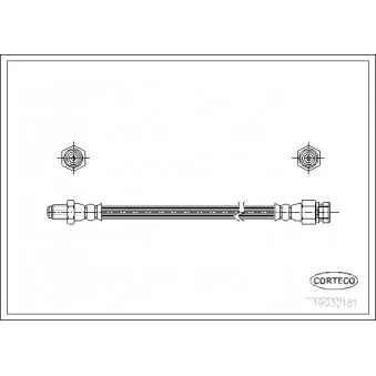 Flexible de frein CORTECO OEM 115595612