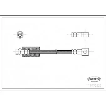 Flexible de frein CORTECO OEM 6784917