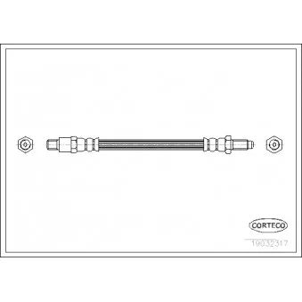 Flexible de frein CORTECO 19032317