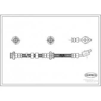 Flexible de frein avant gauche CORTECO OEM 462104U205