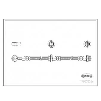 Flexible de frein arrière gauche CORTECO OEM 462144U011