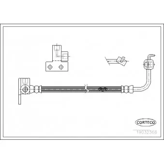 Flexible de frein arrière droit CORTECO OEM NA0143980A