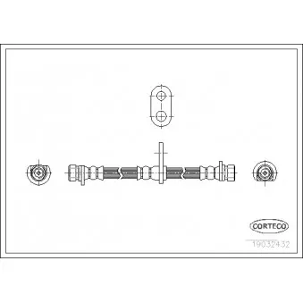 Flexible de frein CORTECO OEM GBH90265