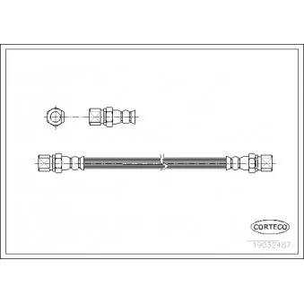 Flexible de frein CORTECO 19032487