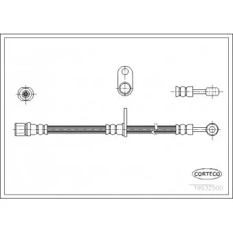 Flexible de frein CORTECO 19032500