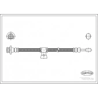 Flexible de frein CORTECO 19032536