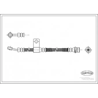 Flexible de frein avant droit CORTECO OEM 5873202011