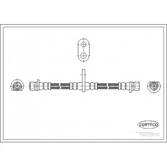 CORTECO 19032618 - Flexible de frein