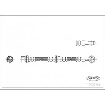 Flexible de frein CORTECO 19032708