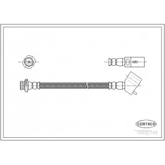 Flexible de frein CORTECO 19032745
