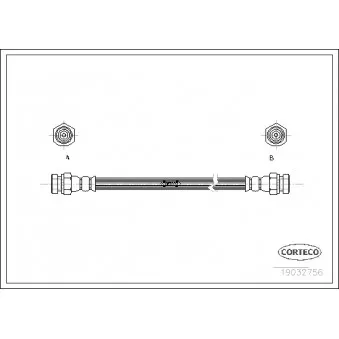 Flexible de frein CORTECO 19032756