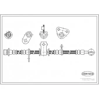 Flexible de frein CORTECO OEM 01465SV4000