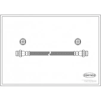 CORTECO 19032806 - Flexible de frein