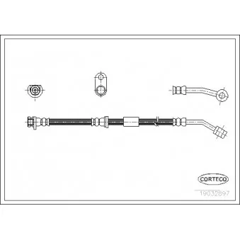 Flexible de frein avant gauche CORTECO OEM 01464s04j01