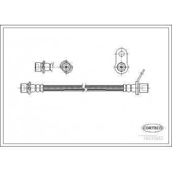 Flexible de frein arrière gauche CORTECO OEM 9008094066