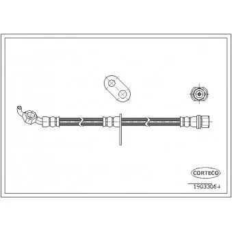 CORTECO 19033064 - Flexible de frein avant droit