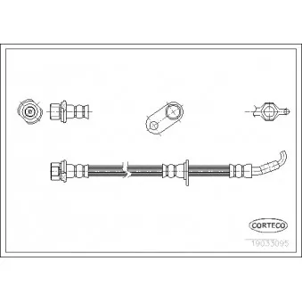 Flexible de frein avant droit CORTECO OEM 9094702887