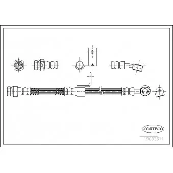 Flexible de frein avant droit CORTECO OEM 5873217000