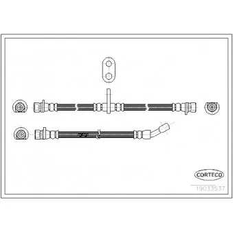 Flexible de frein CORTECO 19033537